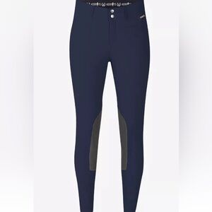 KERRITS Crossover II Knee Patch Riding Breech, Navy New Kids Large